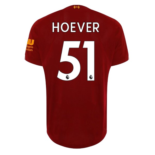 Camiseta Liverpool NO.51 Hoever Primera equipo 2019-20 Rojo